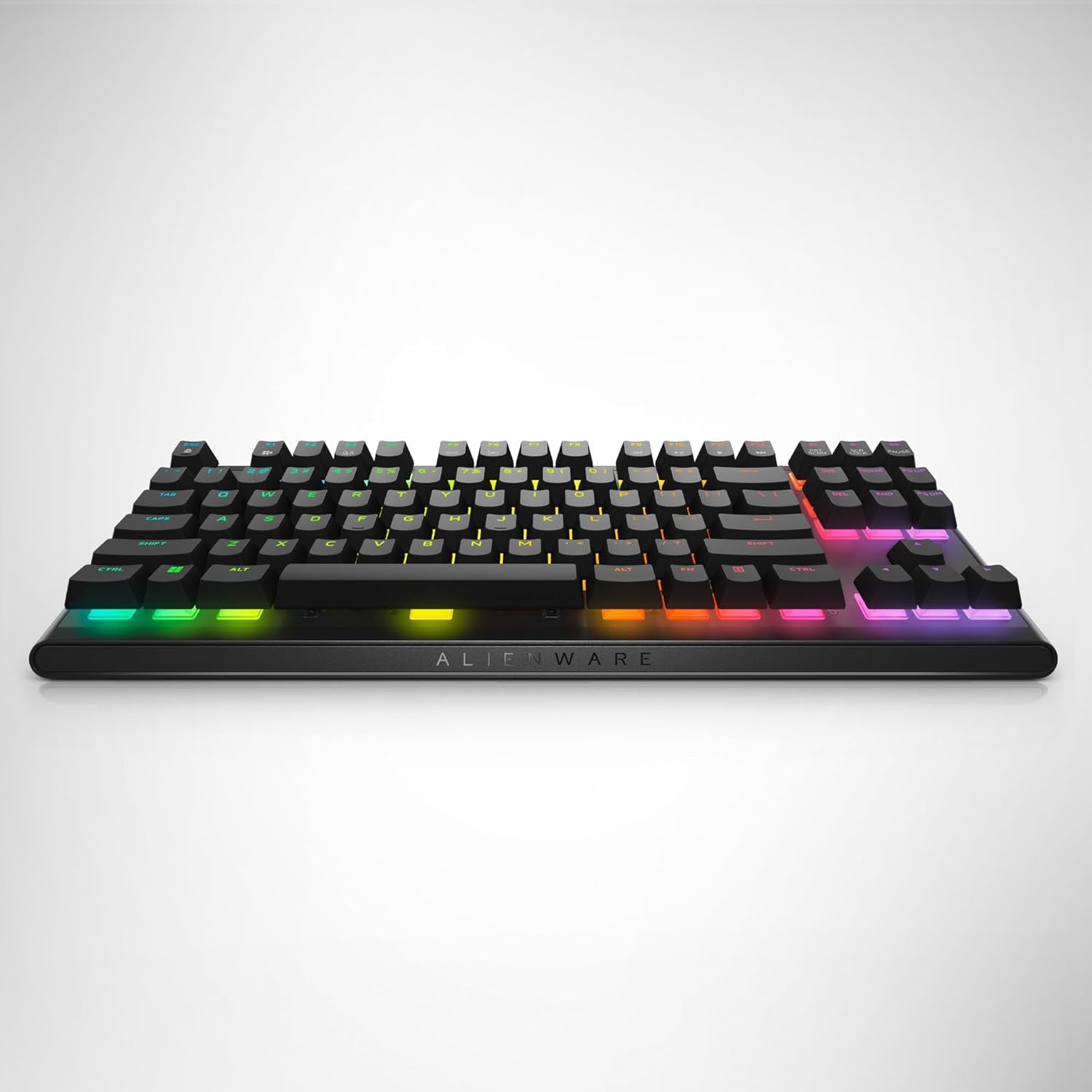 Low-Profile RGB Gaming Keyboard AW510K: Alienfx per Key RGB LED - Media CONTROLS & USB Passthrough - Cherry MX Low Profile Red Switches