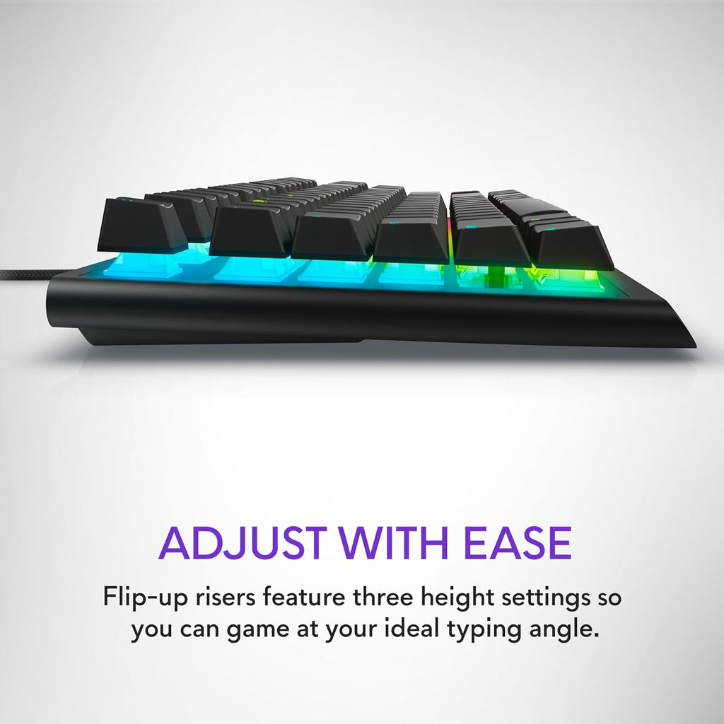 Low-Profile RGB Gaming Keyboard AW510K: Alienfx per Key RGB LED - Media CONTROLS & USB Passthrough - Cherry MX Low Profile Red Switches